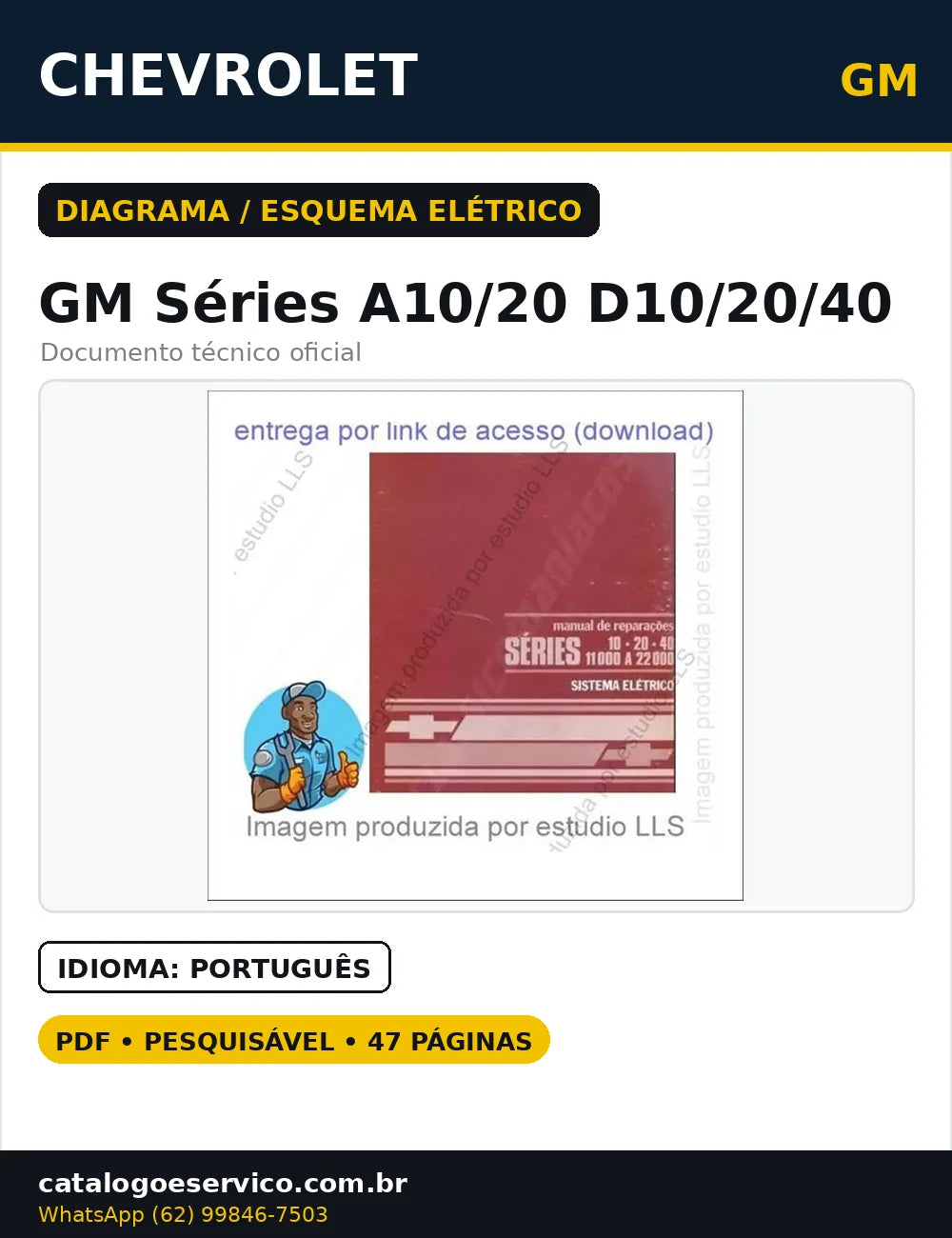 Manual Diagrama Esquema Elétrico Gm Séries A10 20 D10 20 4