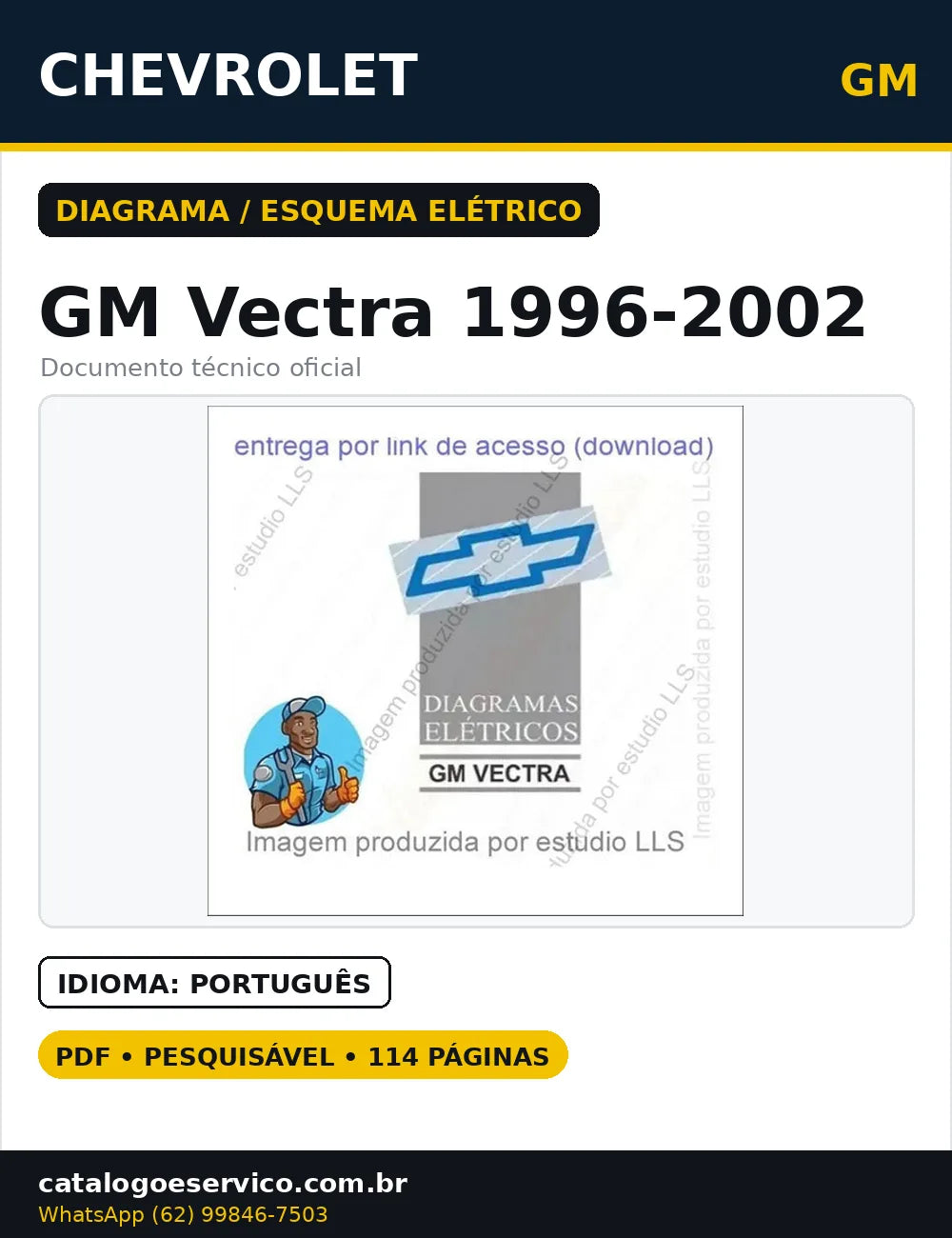 Manual Diagrama Esquema Elétrico Gm Vectra 1996 - 2002