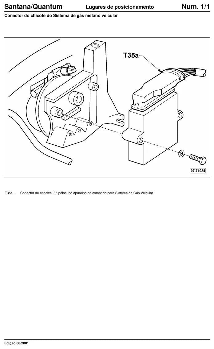 Página interna 1 — Esquema Elétrico Volkswagen Santana e Quantum 1999–2005