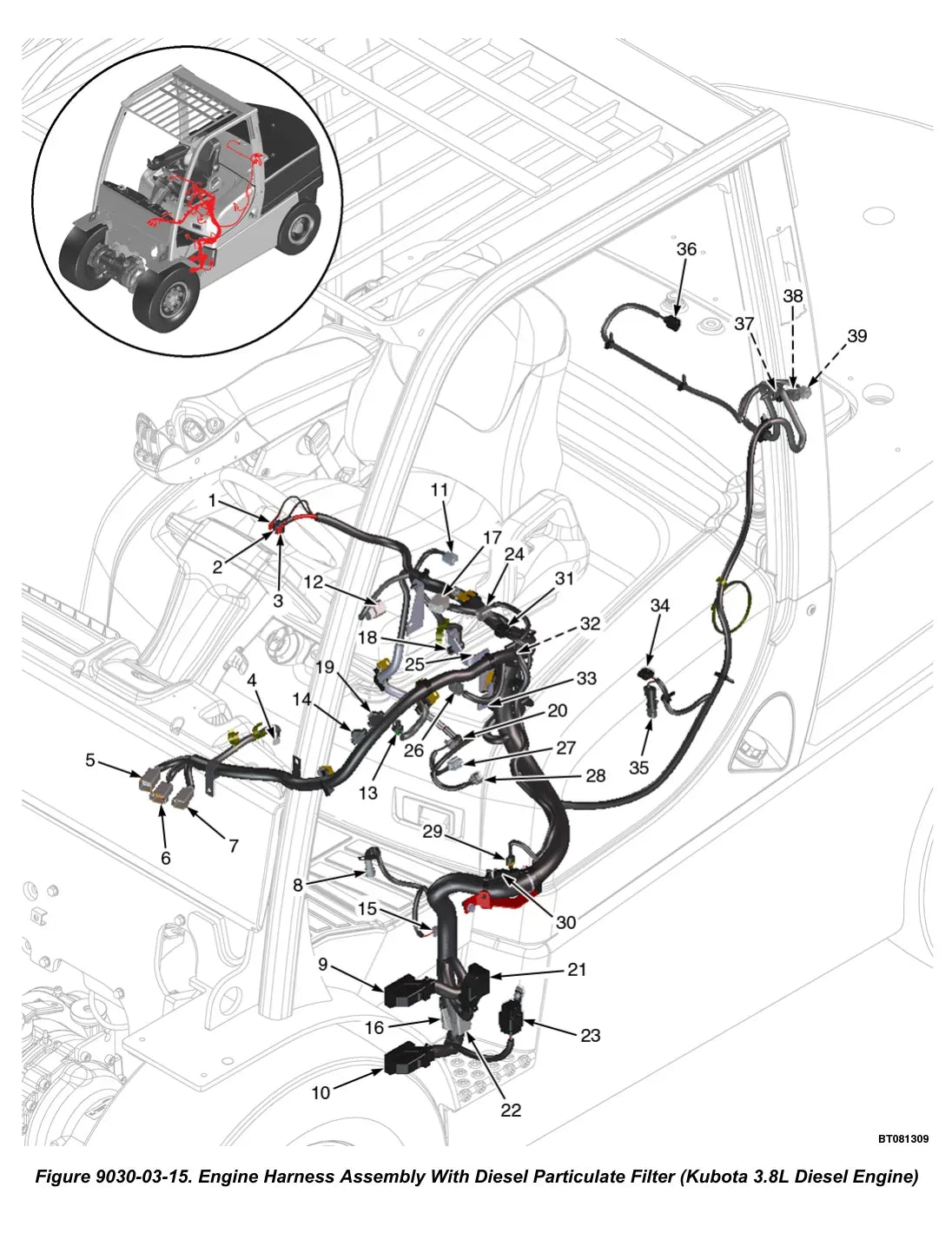 Página interna do Manual de Diagnóstico Yale GC/GLC040SVX — diagrama técnico 3