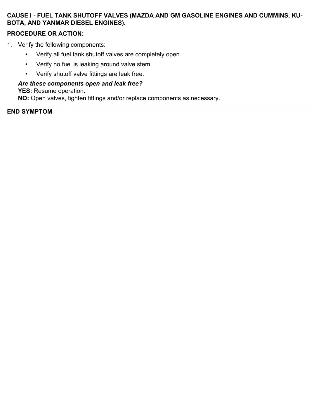 Página interna do Manual de Diagnóstico Yale GC/GLC055SVX — diagrama técnico 2