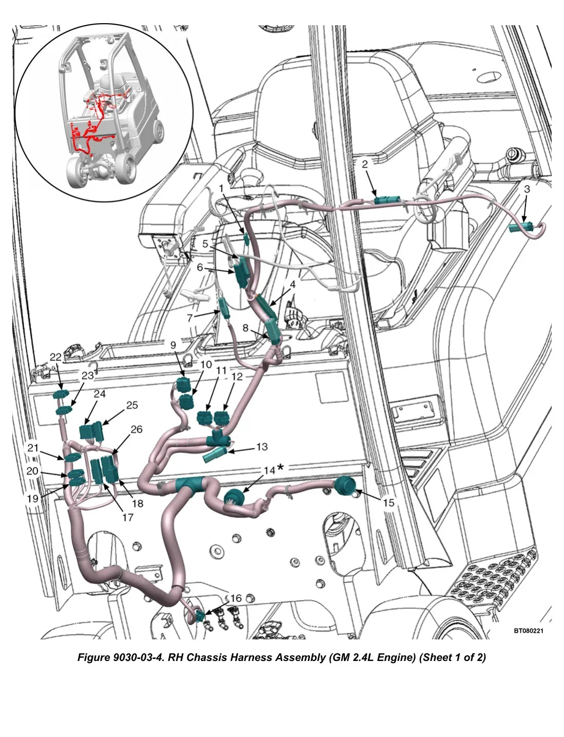 Página interna do Manual de Diagnóstico Yale GLC/GDC60VX, GLC/GDC70VX — diagrama técnico 4