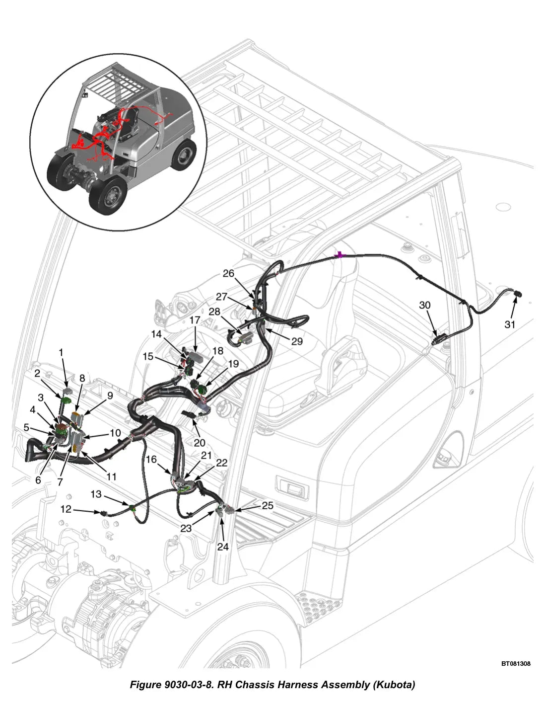 Página interna do Manual de Diagnóstico Yale GLC20-35VX, GC/GLC040-070VX — diagrama técnico 3