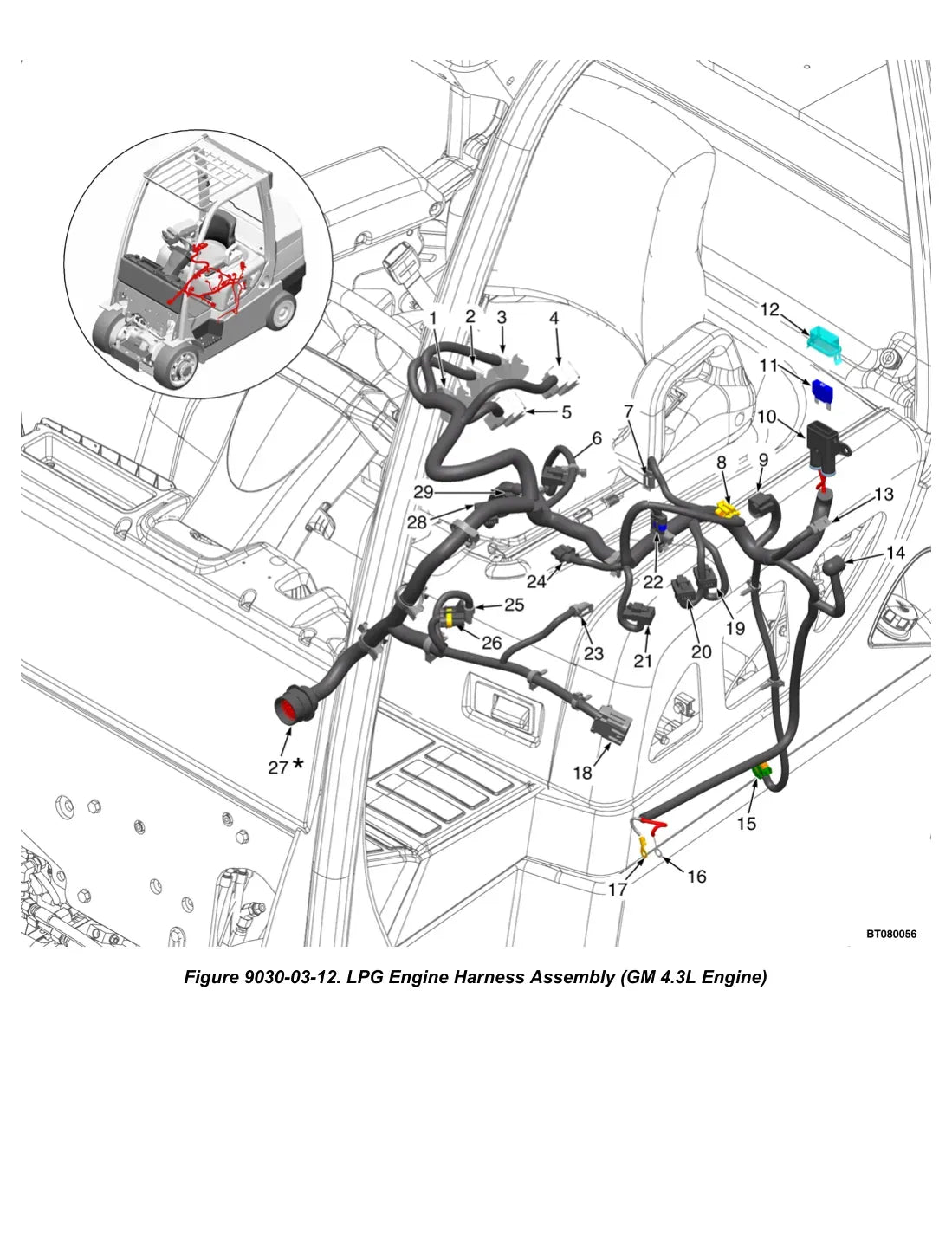 Página interna do Manual de Diagnóstico Yale GLC40, 45, 55VX; GLC55SVX — diagrama técnico 2