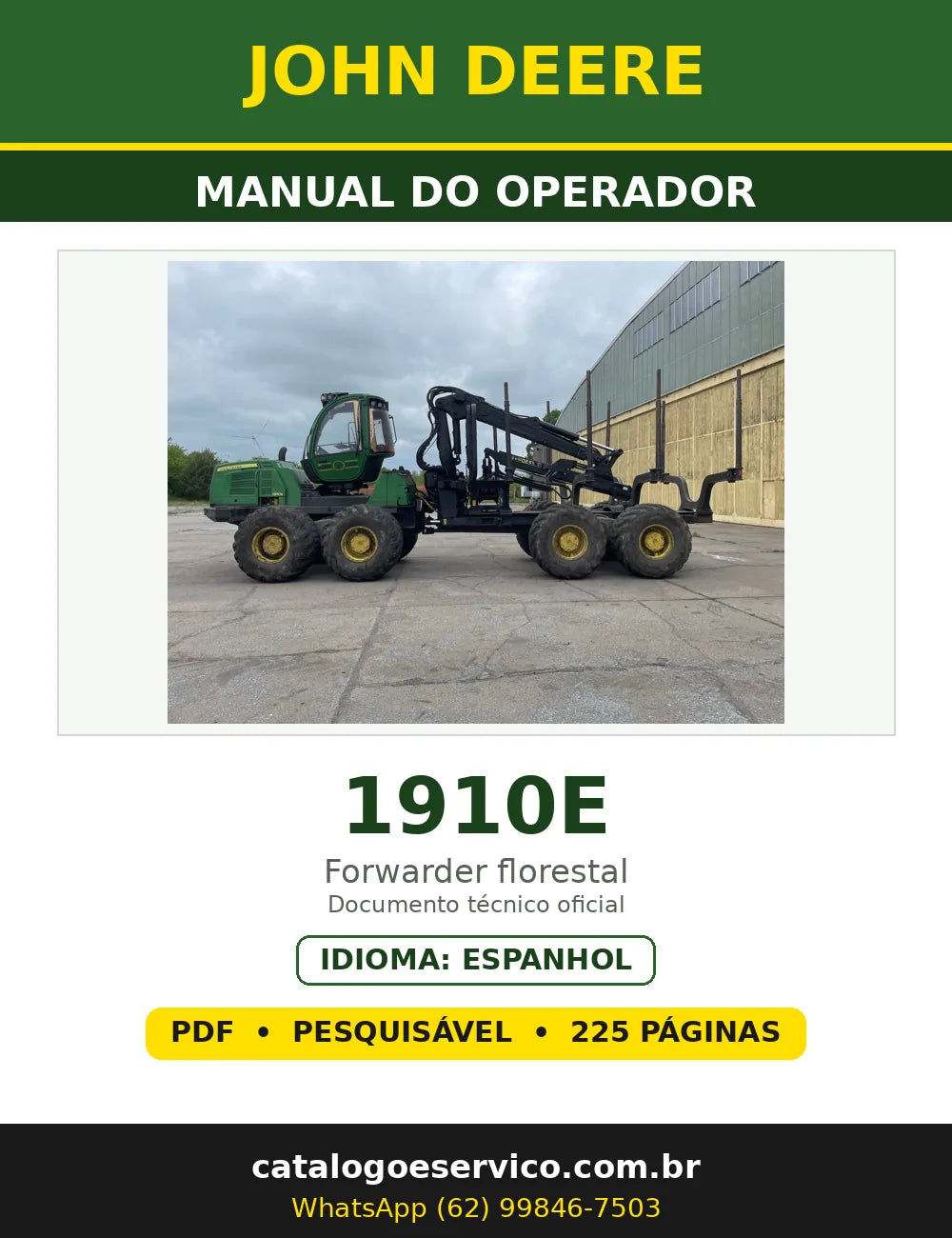 Capa - Manual do Operador John Deere 1910E