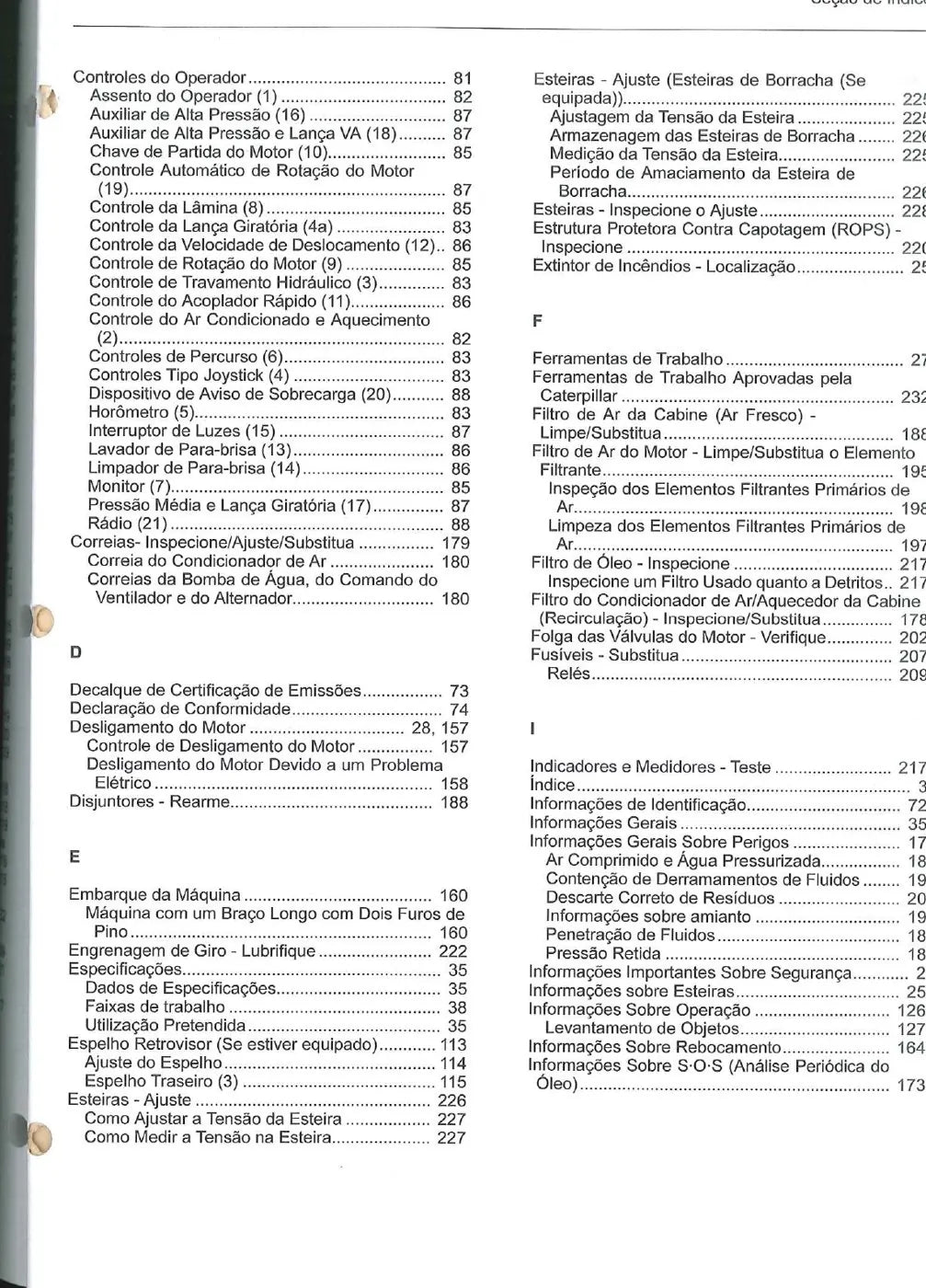 Manual do Operador Caterpillar 308D CR — página interna 2