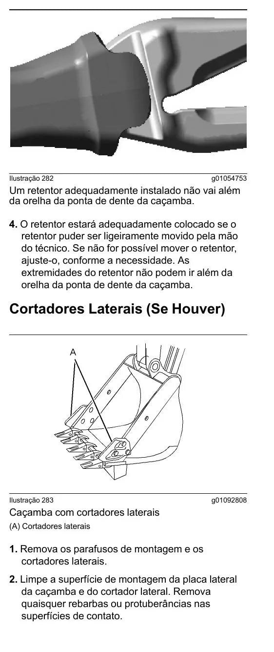 Manual do Operador Caterpillar 320D2, 320D2 L e GC — página interna 1