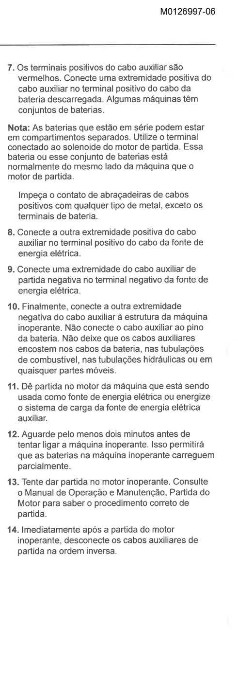 Manual do Operador Caterpillar 340 e 340 LRE — página interna 3