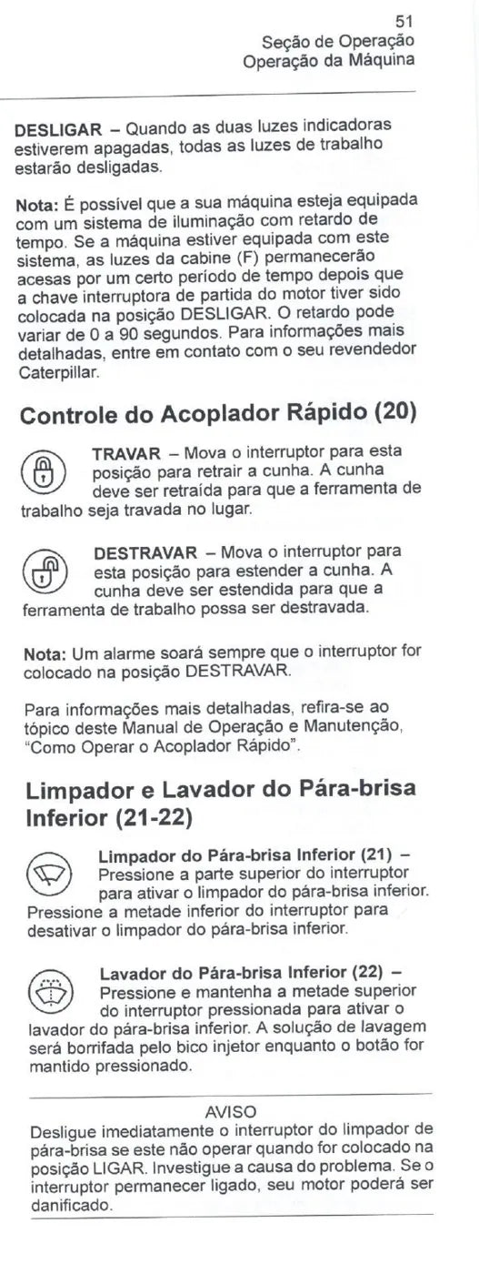 Manual do Operador Caterpillar 345C Escavadeira — página interna 1