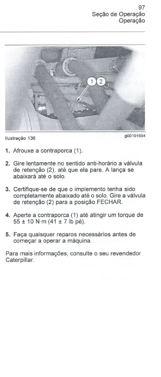 Manual do Operador Caterpillar 345C Escavadeira — página interna 2