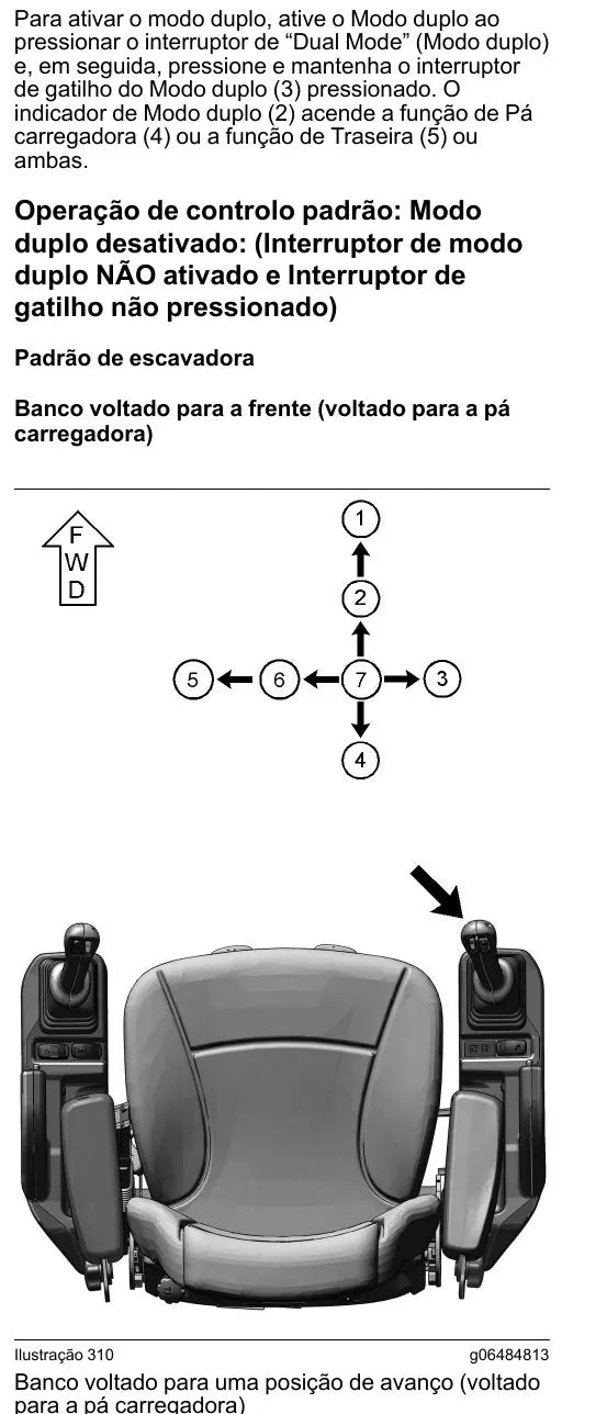 Manual do Operador Caterpillar 428 432 434 444 — página interna 2