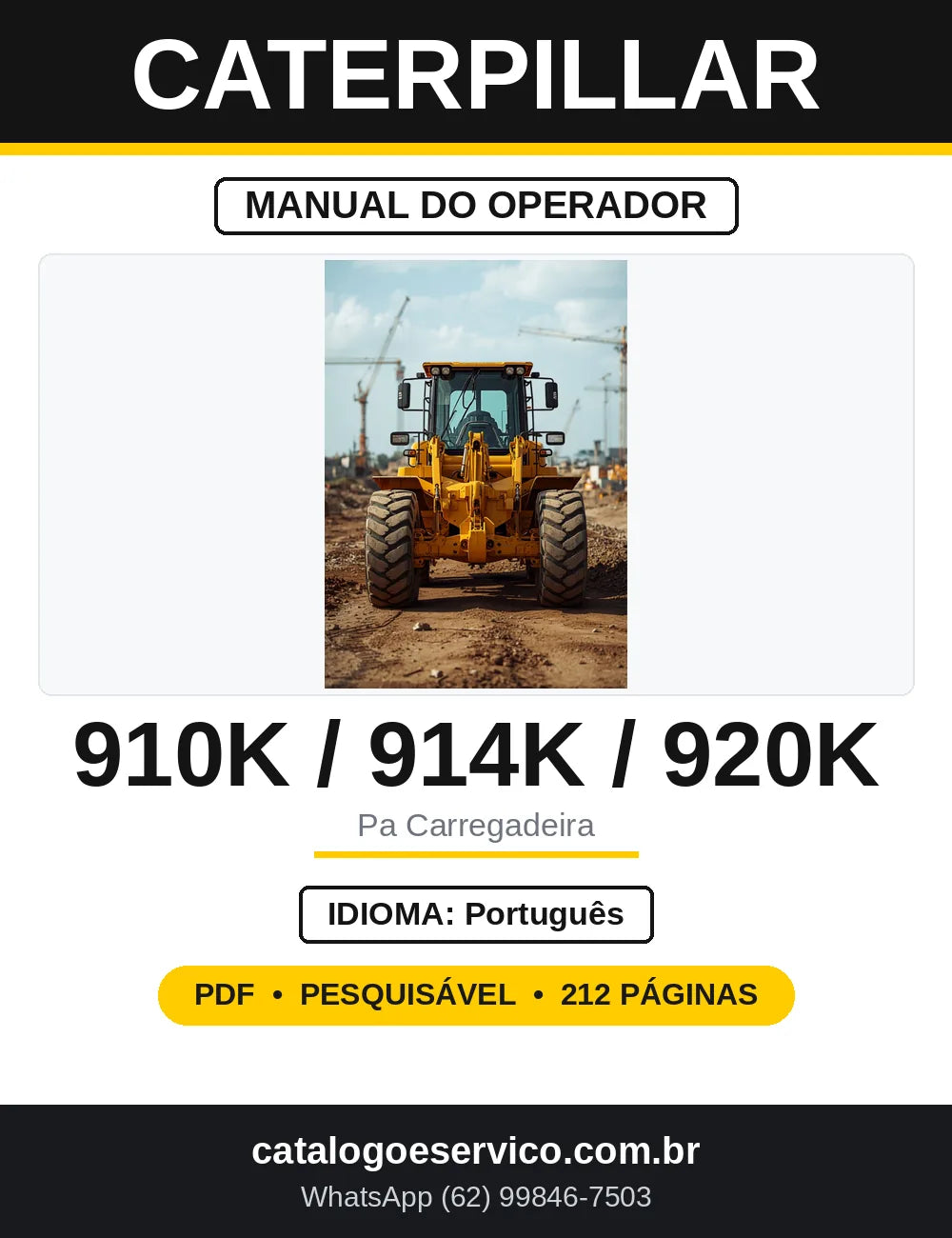 Manual do Operador Caterpillar 910K 914K 920K — capa