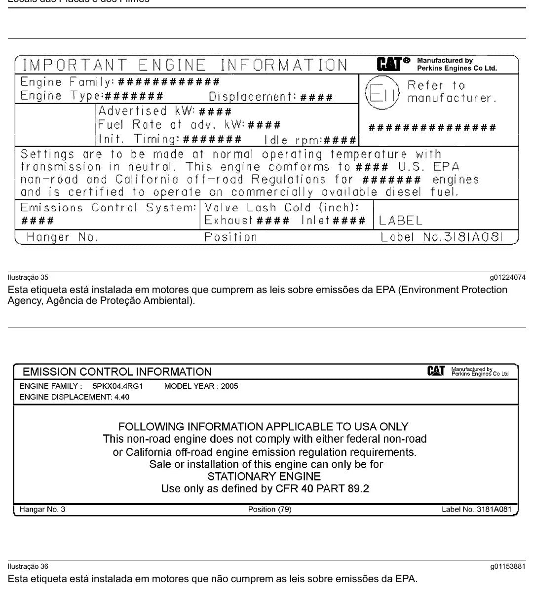 Manual do Operador Caterpillar C3.3 Grupo Gerador — página interna 1
