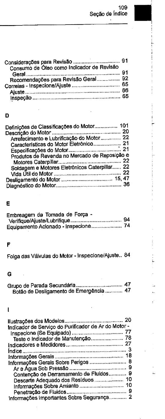 Manual do Operador Caterpillar C9 Motor Industrial — página interna 1