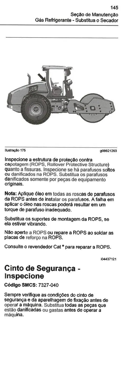 Manual do Operador Caterpillar CP11 GC CP12 GC CS10 GC — página interna 3