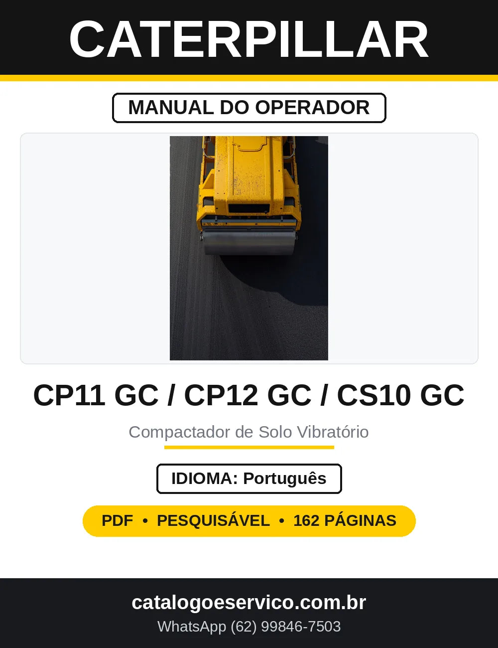 Manual do Operador Caterpillar CP11 GC CP12 GC CS10 GC — capa