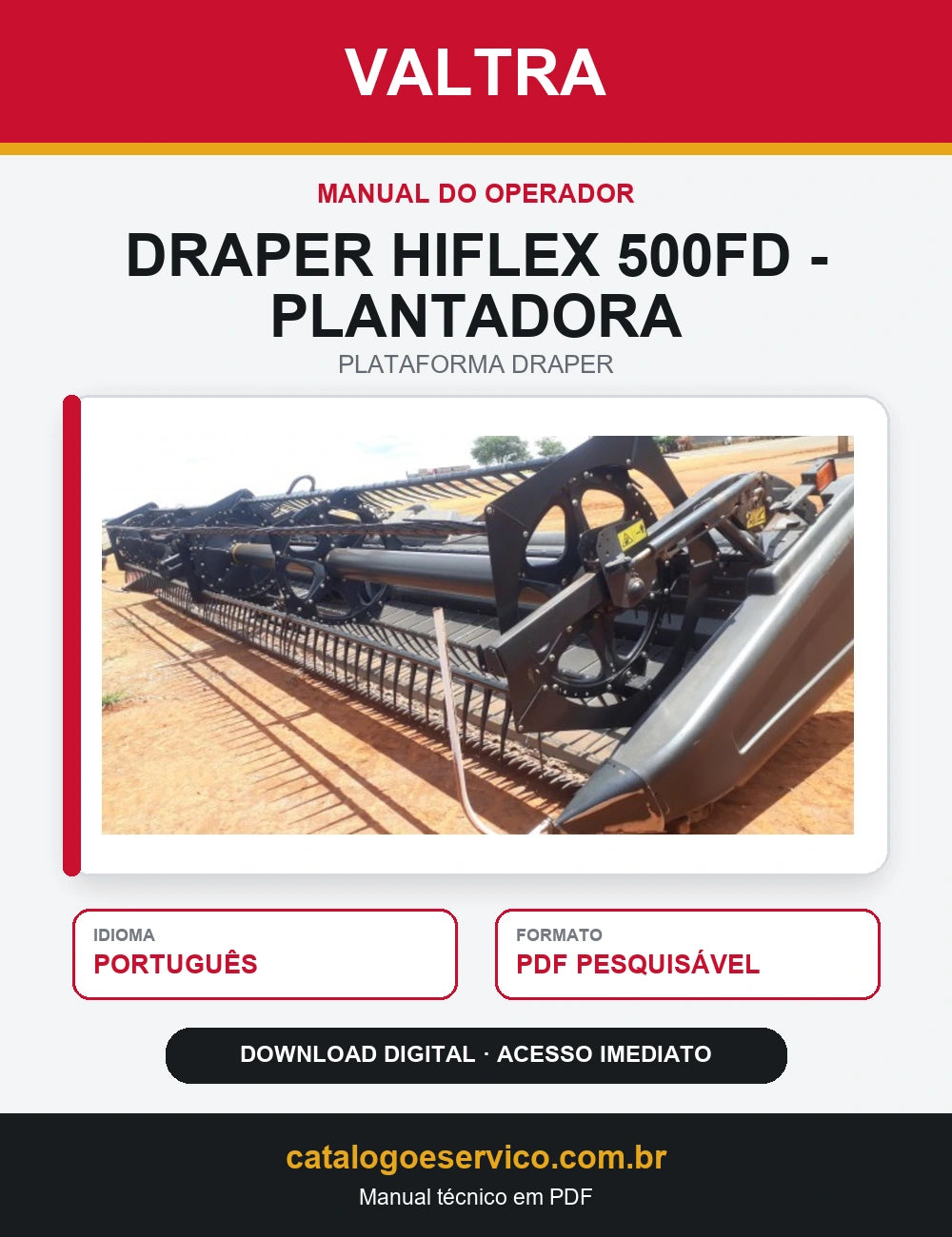 Manual do Operador Valtra - Draper Hiflex 500fd - Plantadora