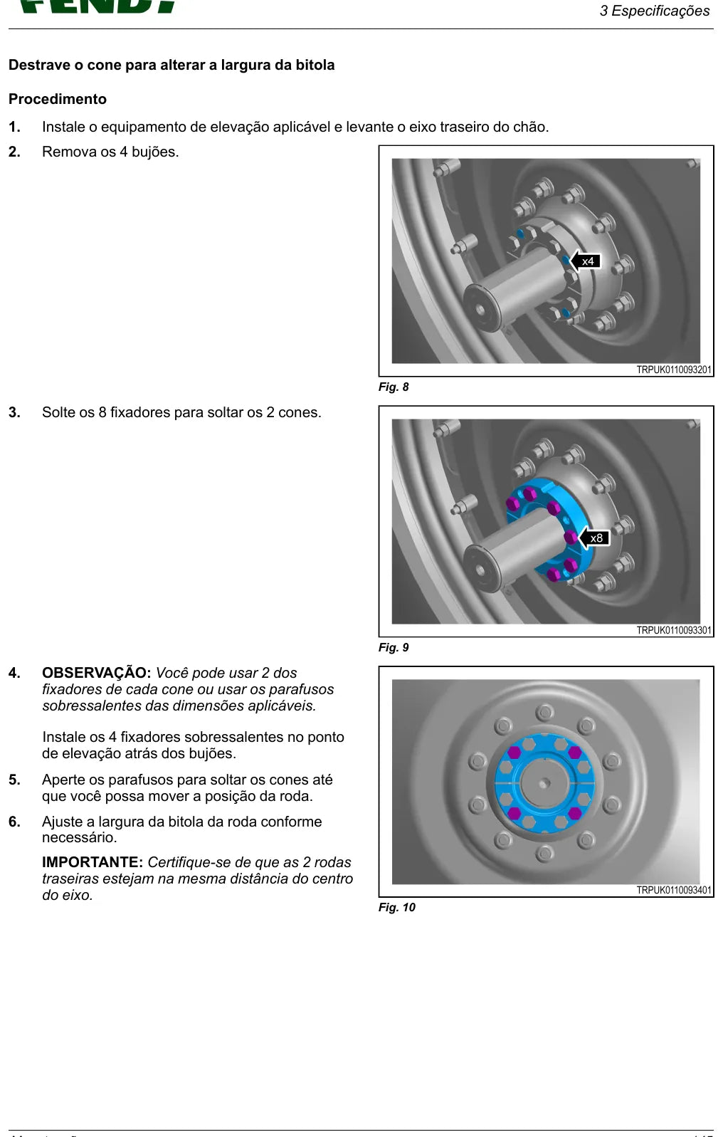 Manual do Operador — Manutenção Fendt 1000 Vario Gen4 (1040 a 1052) — Trator — 2026 — 166 Páginas em PDF — página interna 4