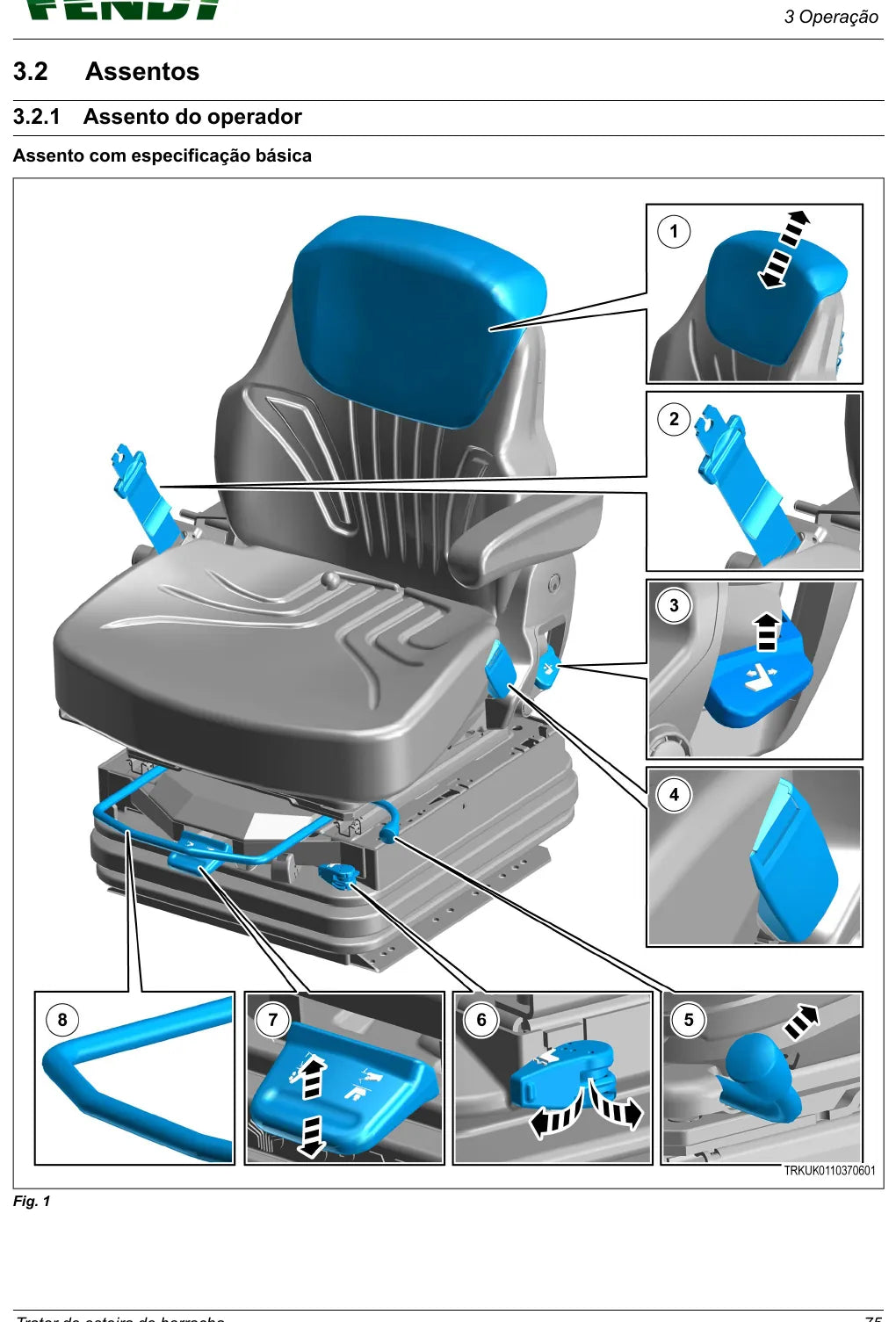 Manual do Operador Fendt 1151 a 1167 Vario MT — Trator de Esteira — 2024 — 726 Páginas em PDF — página interna 1