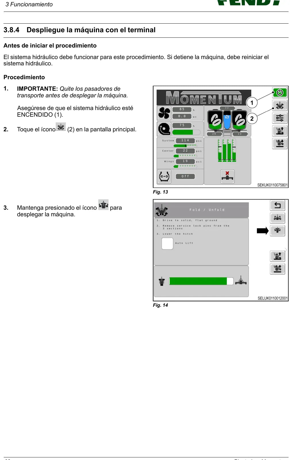 Manual do Operador Fendt Momentum 16, 24, 31 e 32 — Plantadeira — 2025 — 260 Páginas em PDF — página interna 2