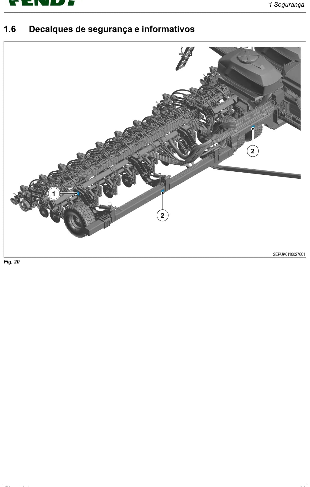 Manual do Operador Fendt Momentum 28R50 a 40R45 — Plantadeira — 2025 — 284 Páginas em PDF — página interna 1