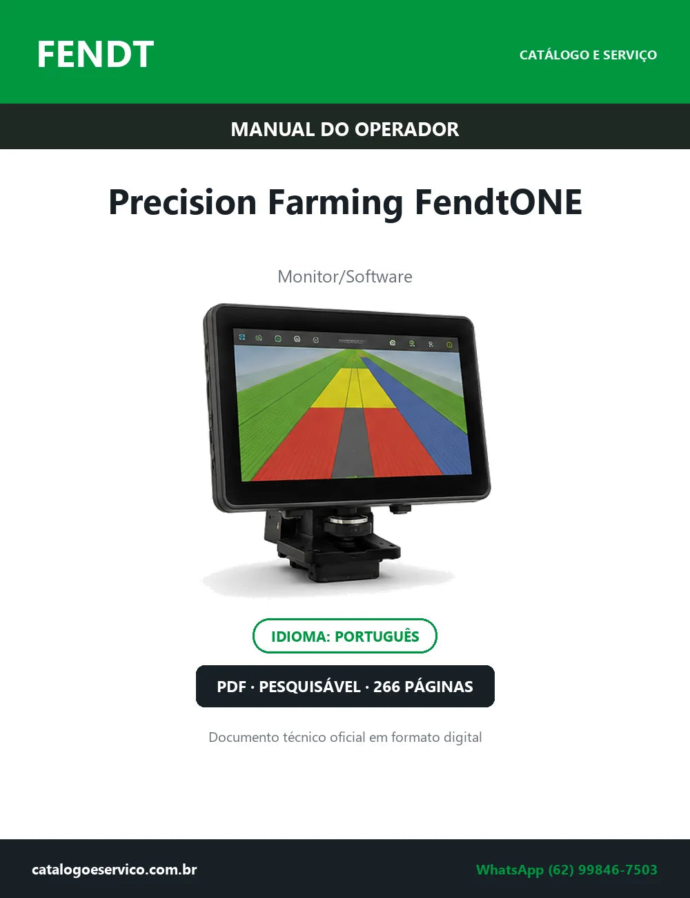 Manual do Operador Fendt Precision Farming FendtONE — 2024 — 266 Páginas em PDF