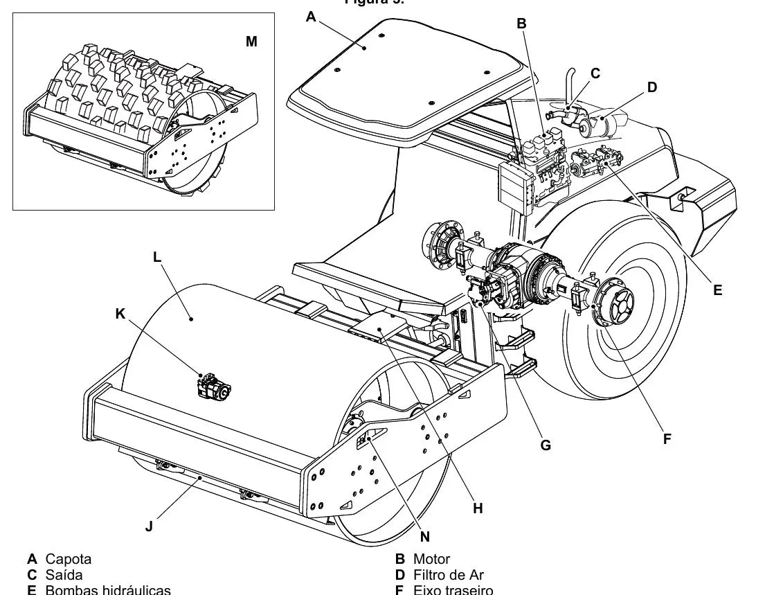 Manual do Operador JCB 116 116D 116DD Rolo Compactador — página interna 1