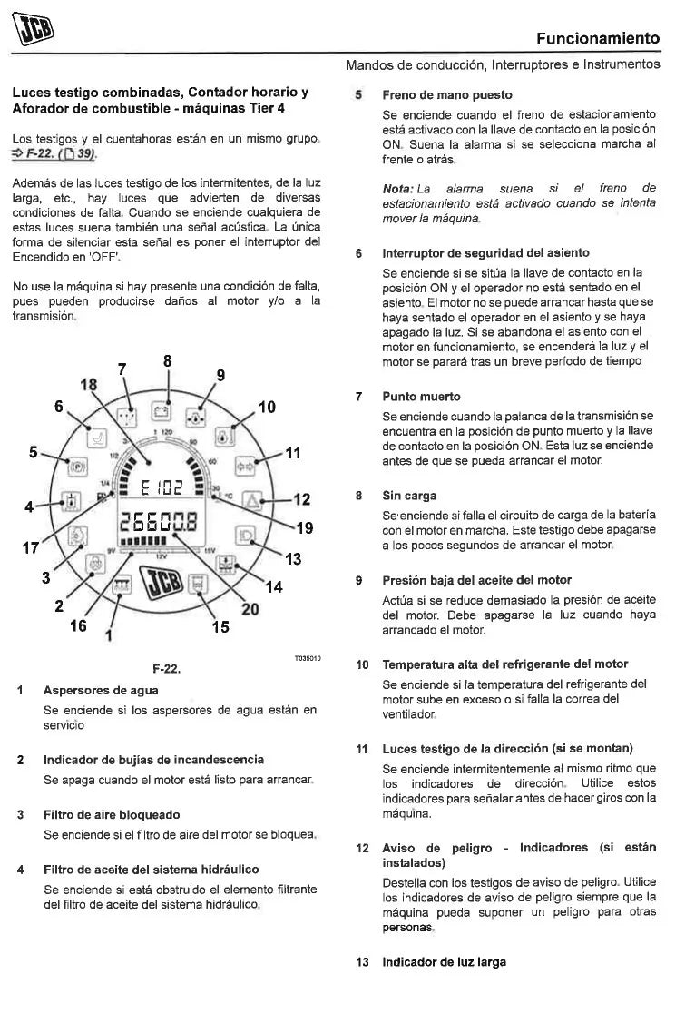 Manual do Operador JCB VMT160 VMT260 — página interna 2