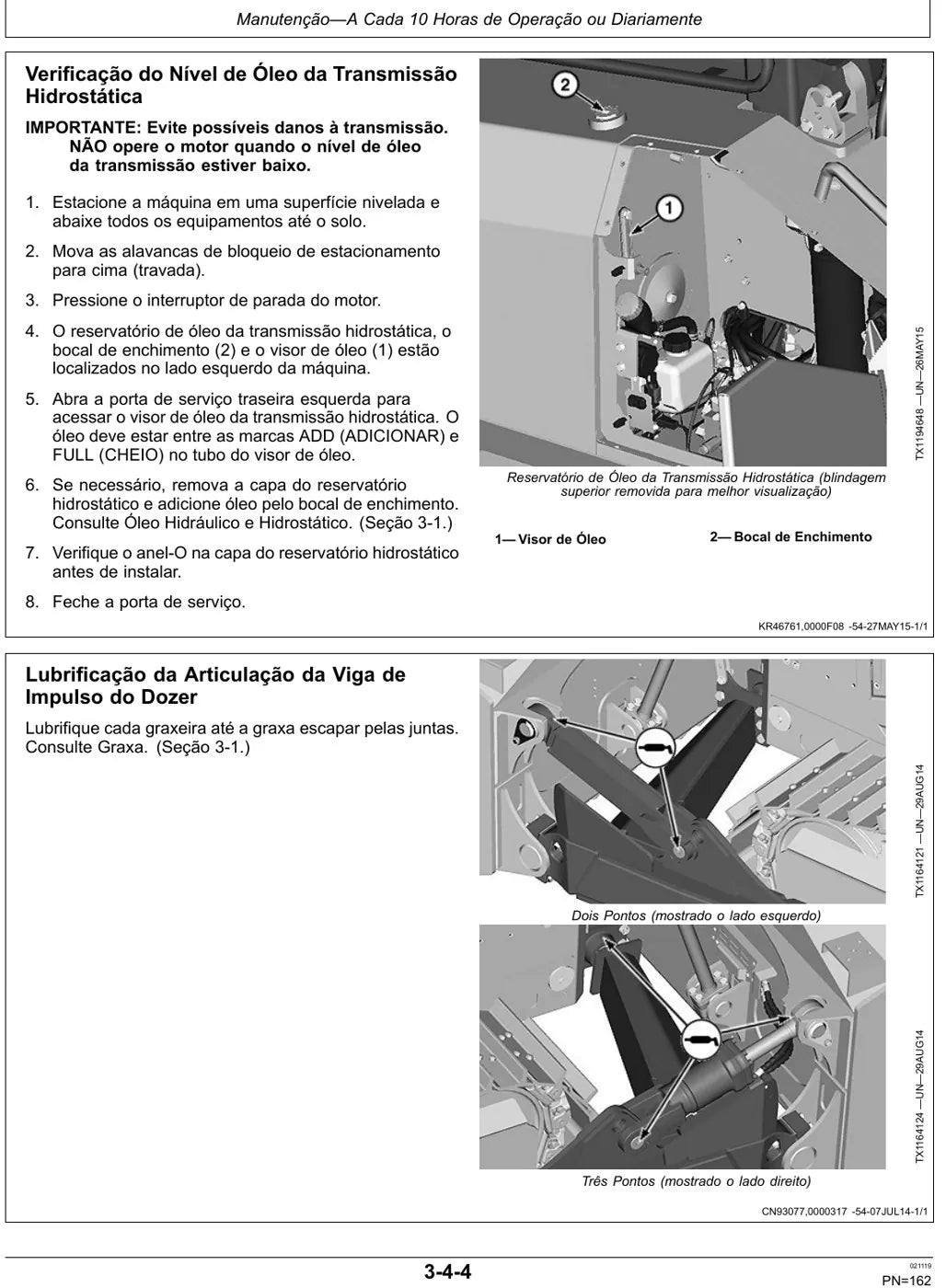Manual do Operador John Deere 1050K Trator de Esteiras — página interna 1