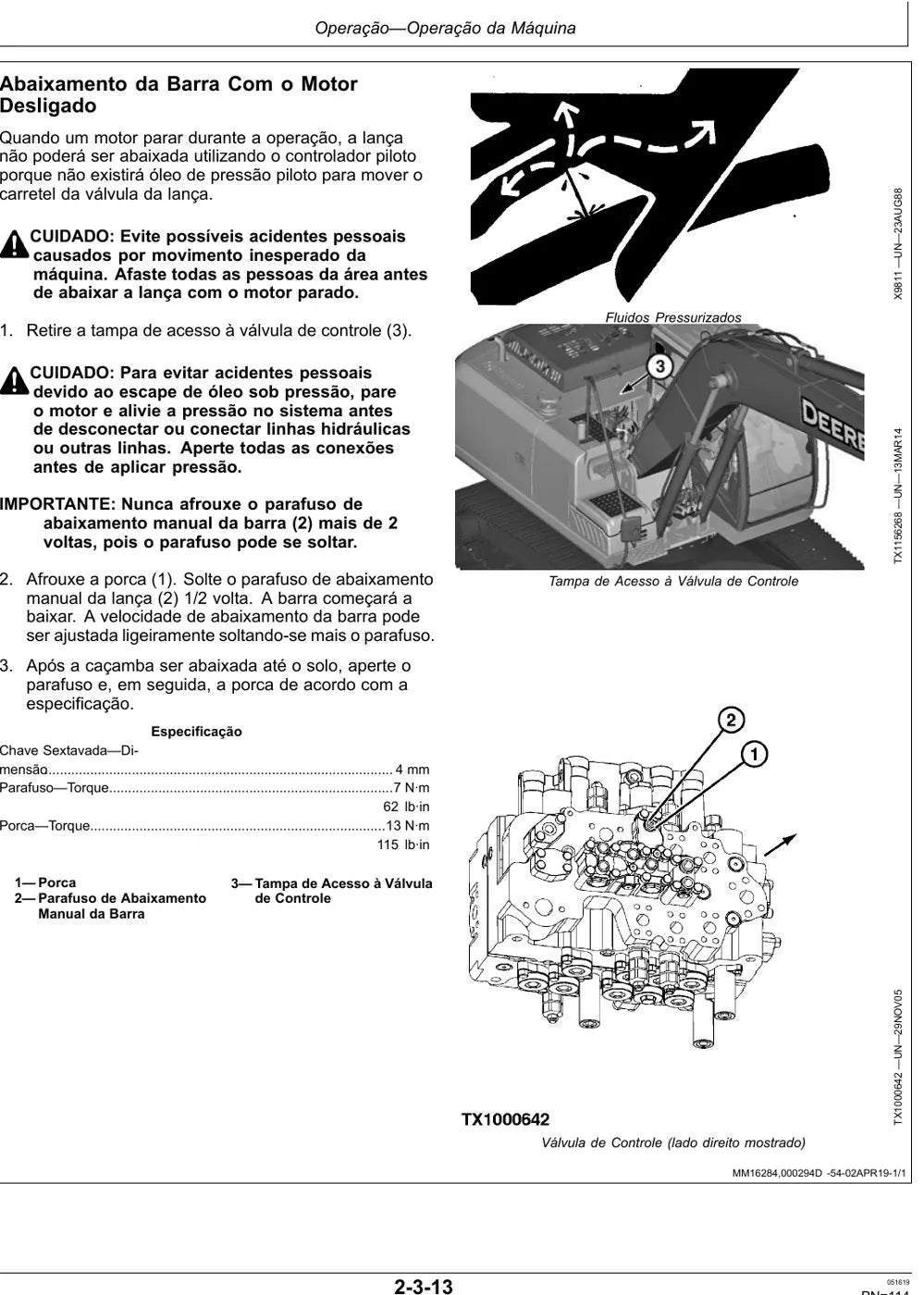 Manual do Operador John Deere 200G Escavadeira — página interna 4