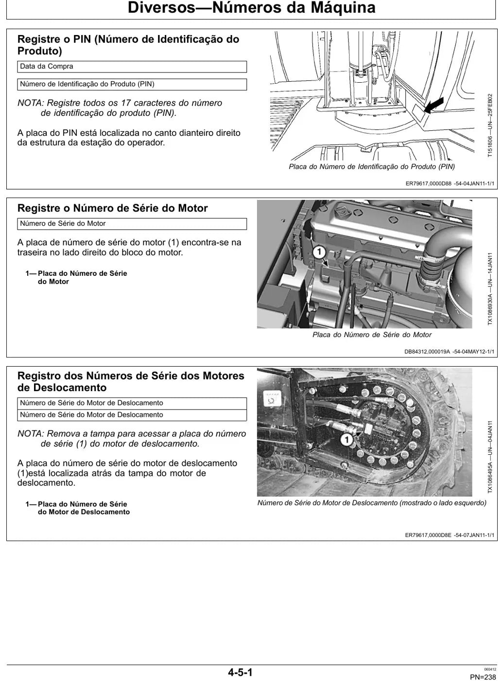 Manual do Operador John Deere 210G e 210GLC — página interna 4