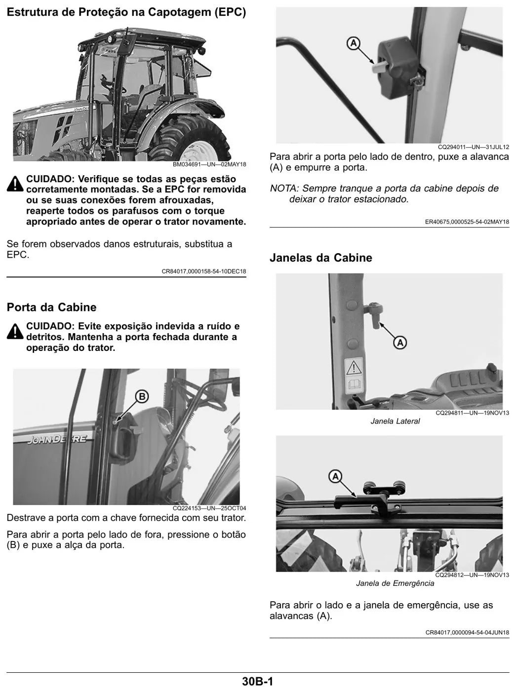 Manual do Operador John Deere 5060E 5070E 5080E 5090E — página interna 2