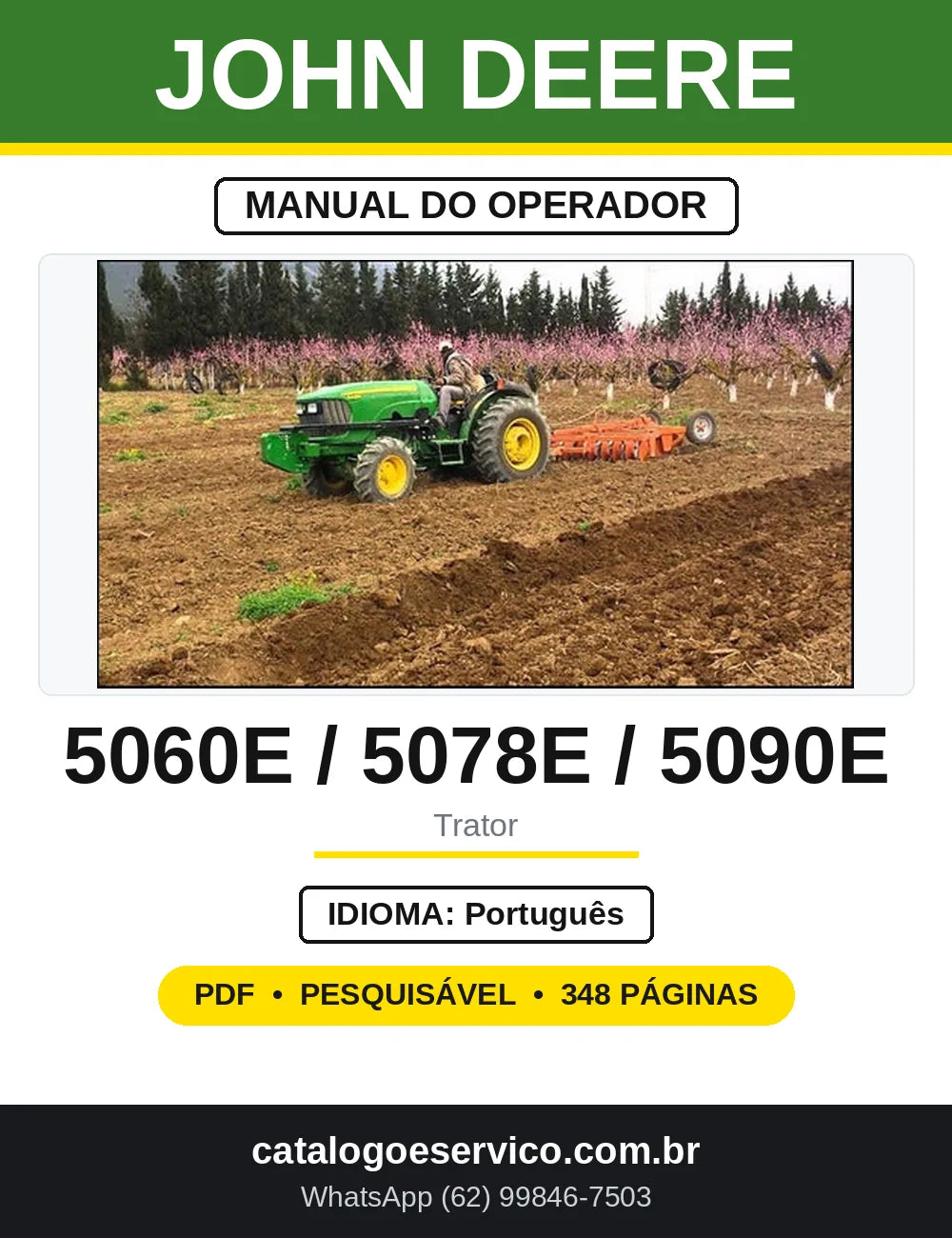 Manual do Operador John Deere 5060E 5070E 5080E 5090E — capa