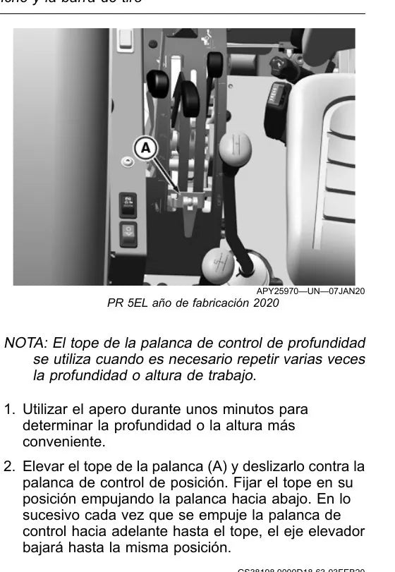 Manual do Operador John Deere 5090E 5076E em espanhol — página interna 1