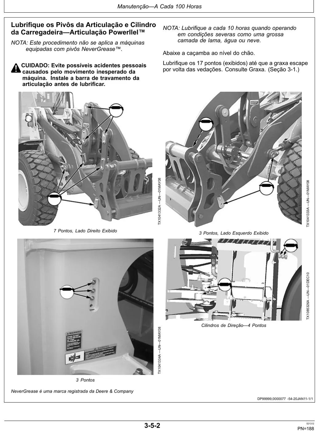 Manual do Operador John Deere 544K Pá Carregadeira — página interna 2
