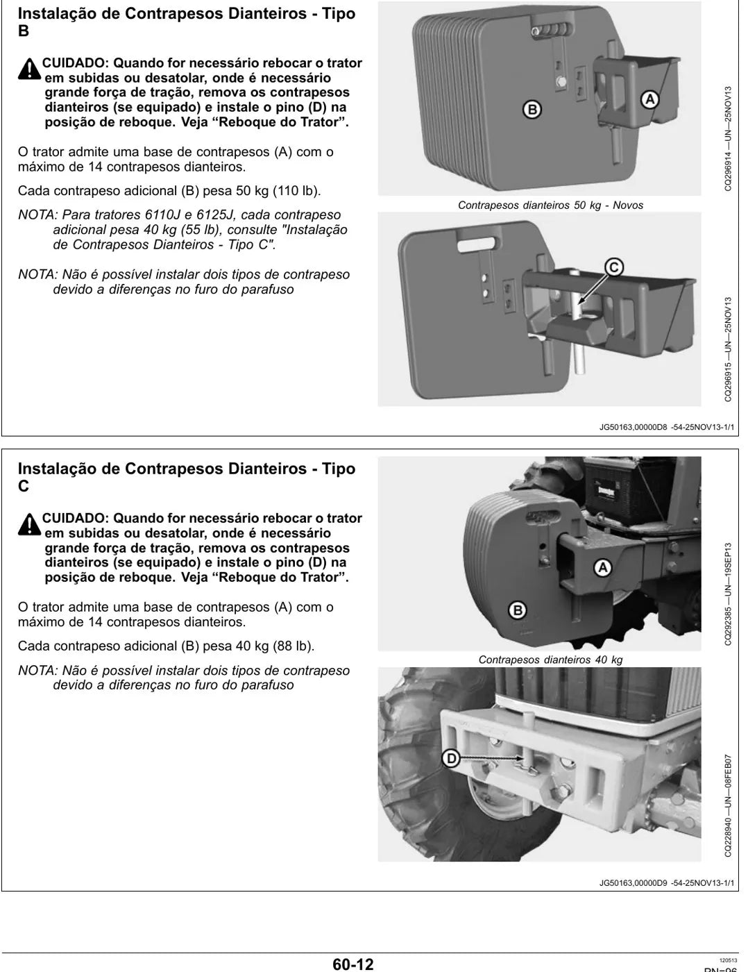 Manual do Operador John Deere 6110J 6125J 6130J — página interna 4