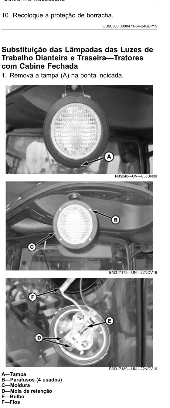 Manual do Operador John Deere 6135J a 6210J — página interna 1