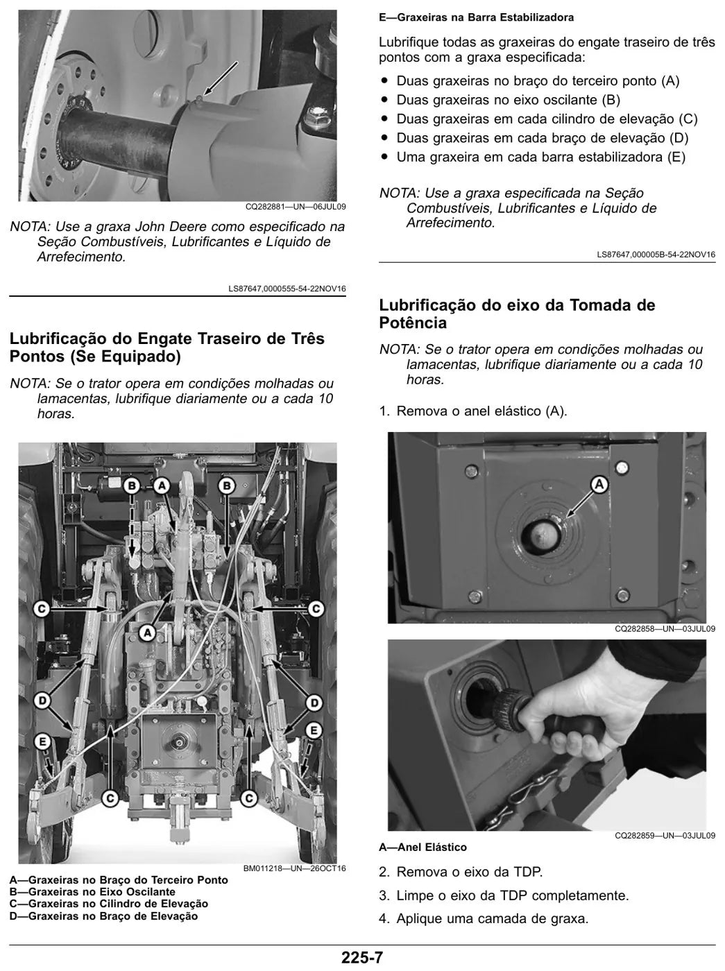 Manual do Operador John Deere 6135J a 6210J — página interna 3