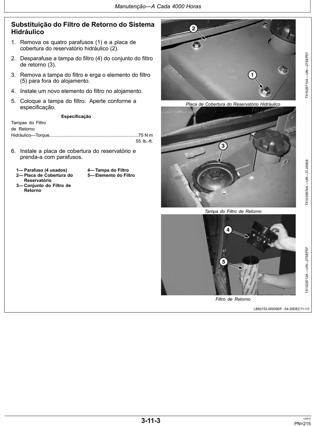 Manual do Operador John Deere 624K — página interna 3