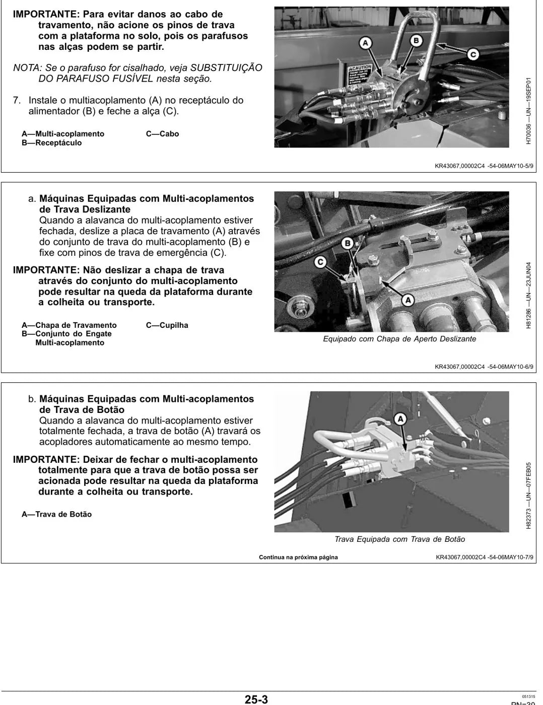 Manual do Operador John Deere 630FD 640FD 645FD — página interna 4