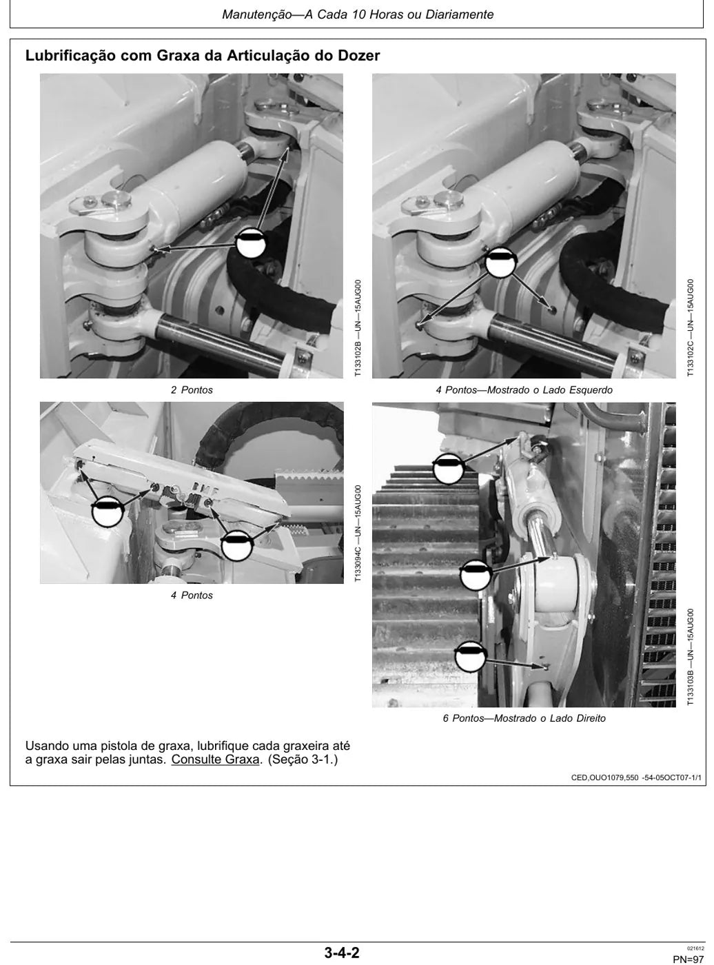 Manual do Operador John Deere 700J Trator de Esteiras — página interna 1