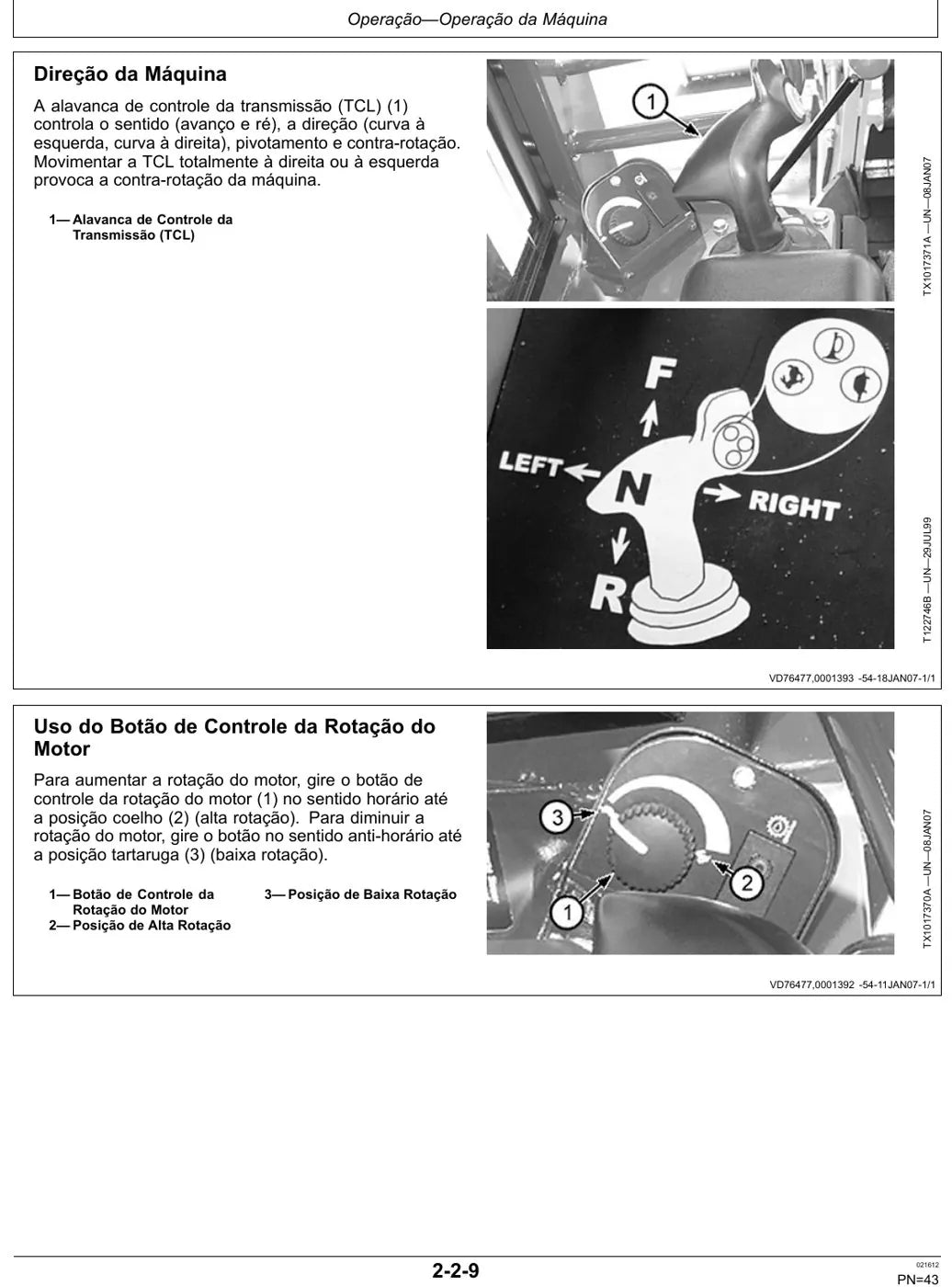 Manual do Operador John Deere 700J Trator de Esteiras — página interna 3