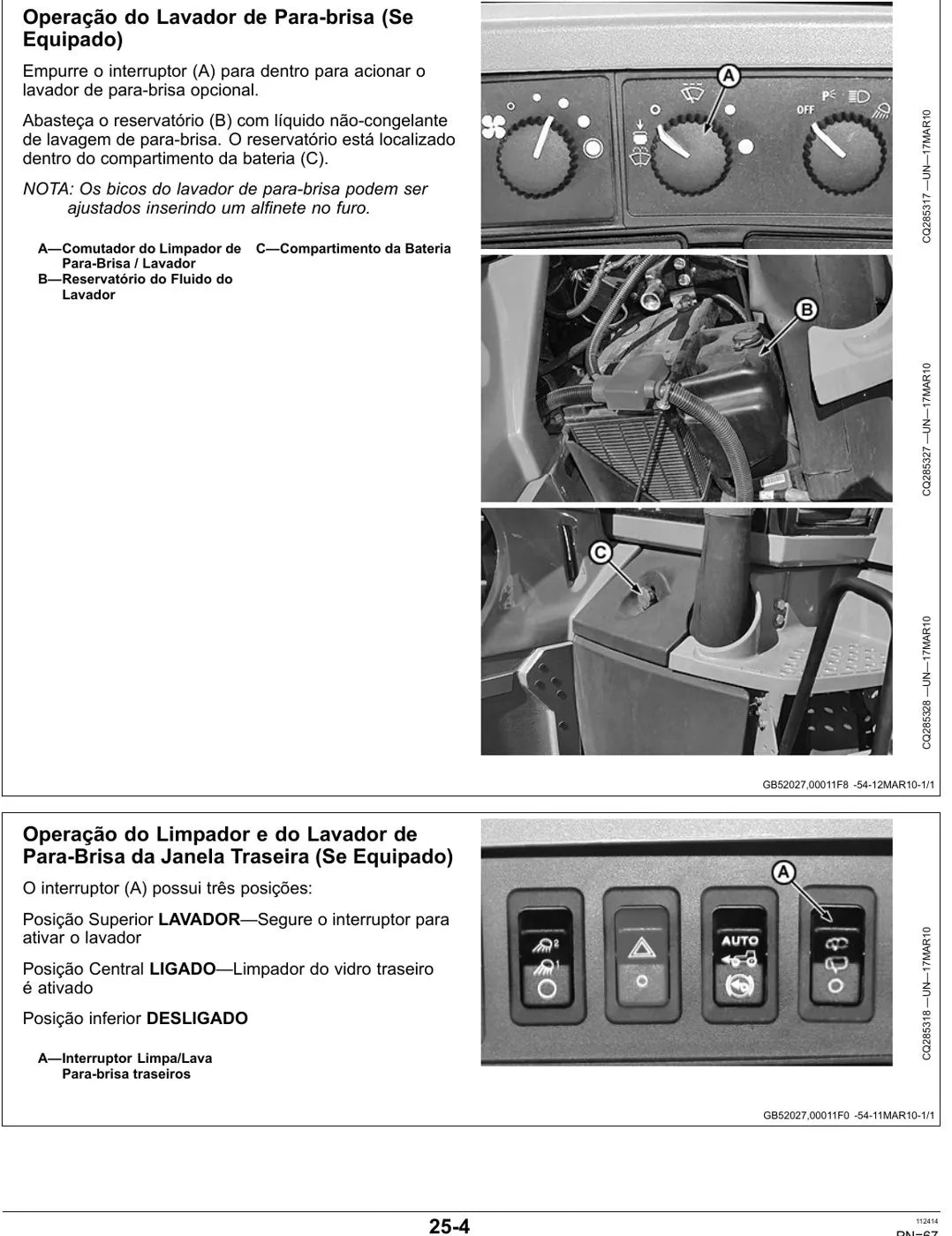 Manual do Operador John Deere 7195J 7210J 7225J Trator — página interna 1