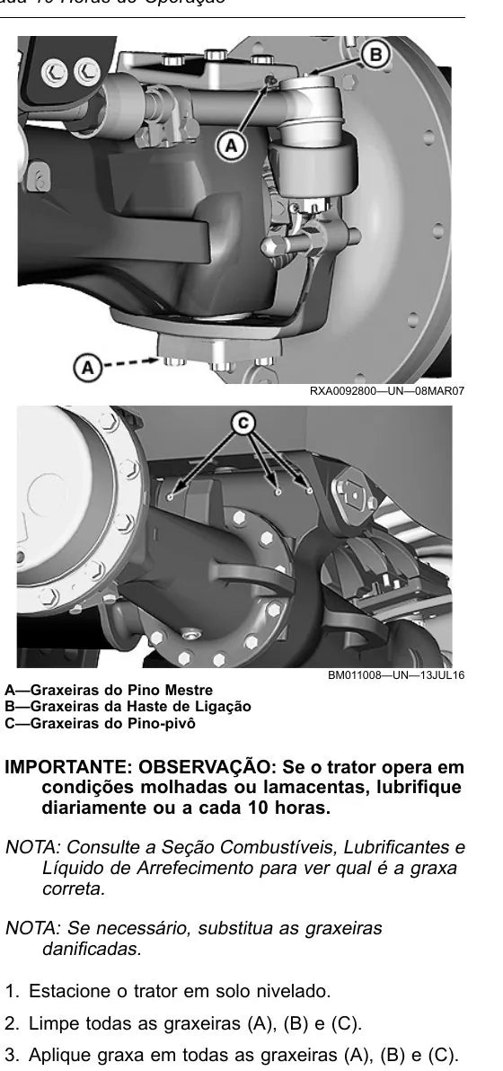 Manual do Operador John Deere 7200J 7215J 7230J Trator — página interna 3