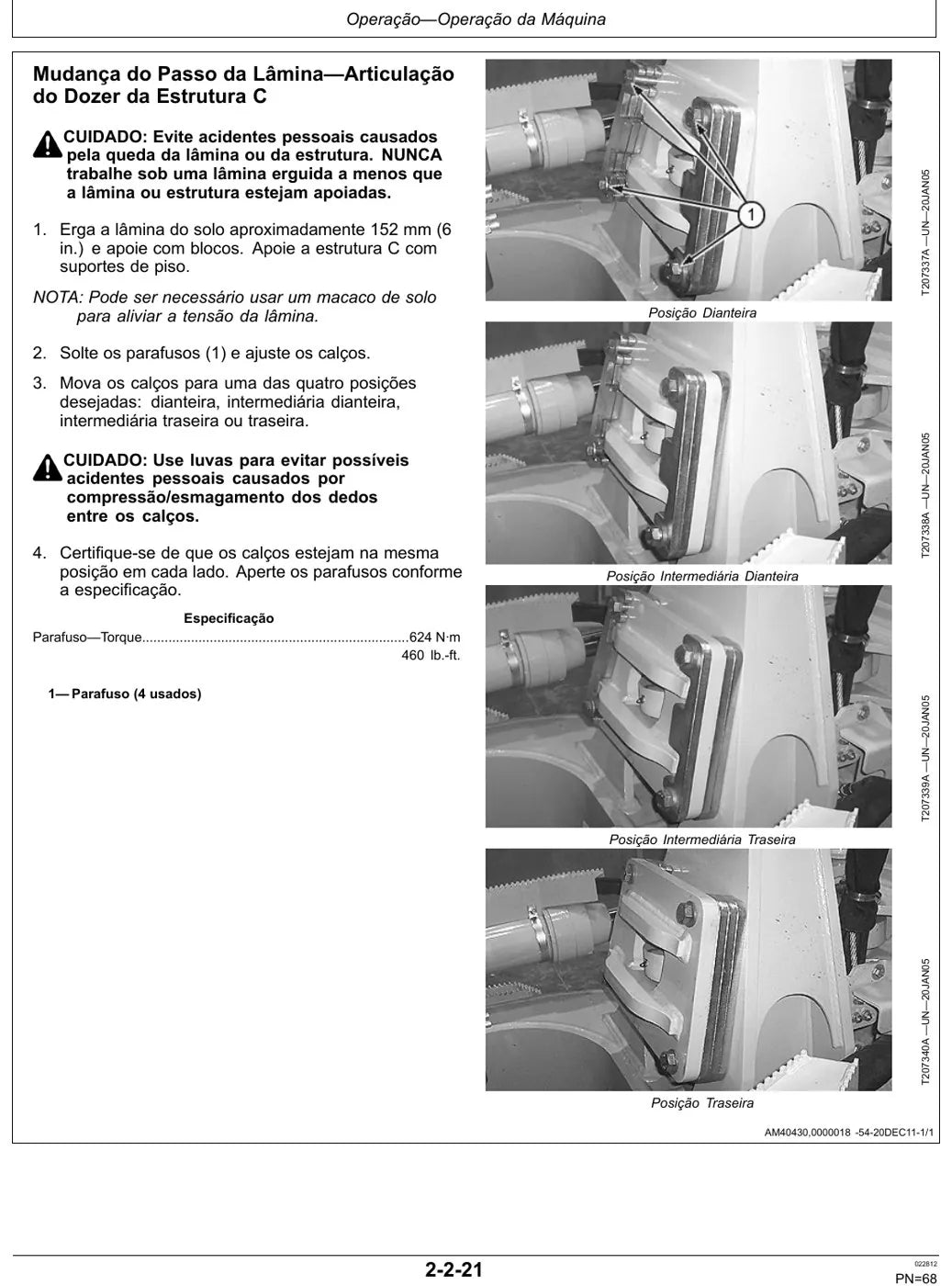 Manual do Operador John Deere 750J Trator de Esteiras — página interna 3