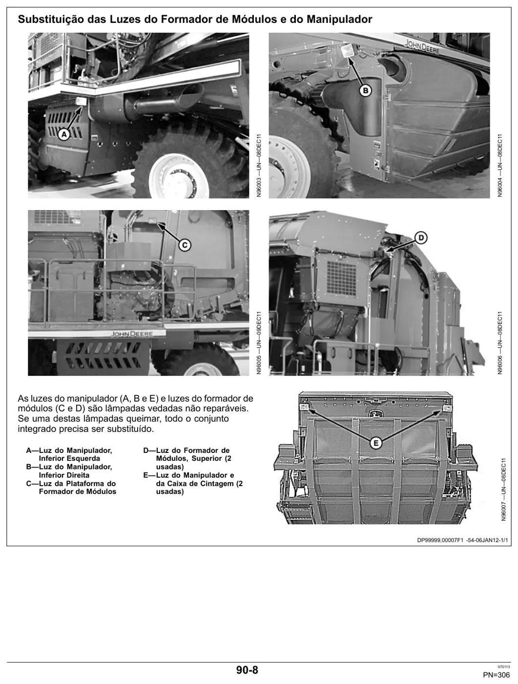 Manual do Operador John Deere 7760 Colhedora de Algodão — página interna 1