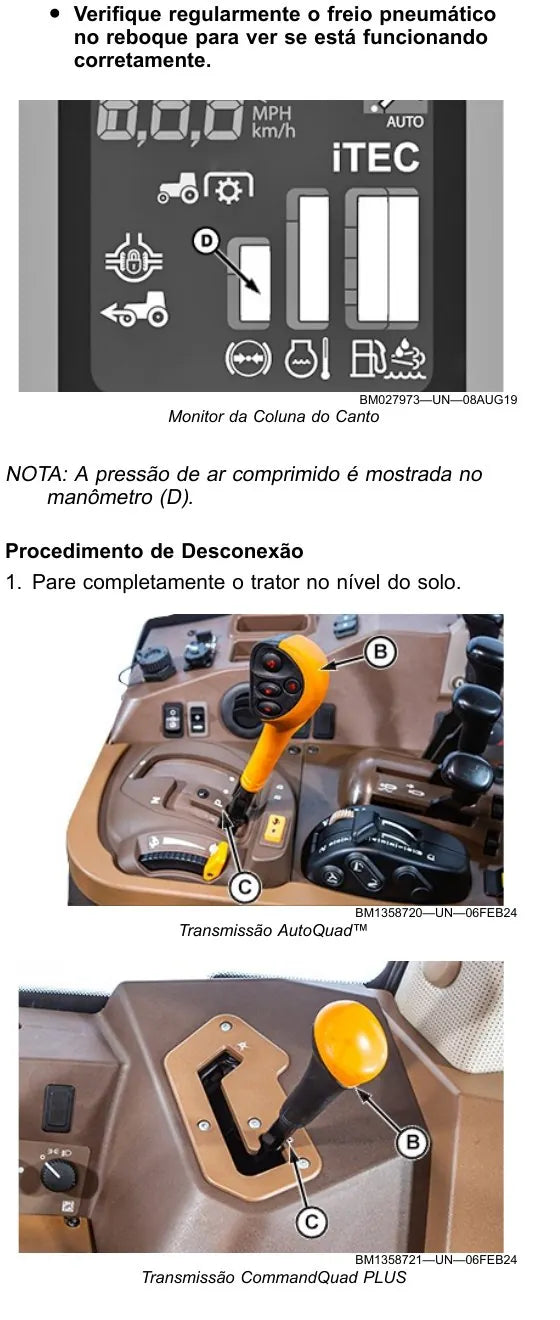 Manual do Operador John Deere 7M200 7M215 7M230 Trator — página interna 2