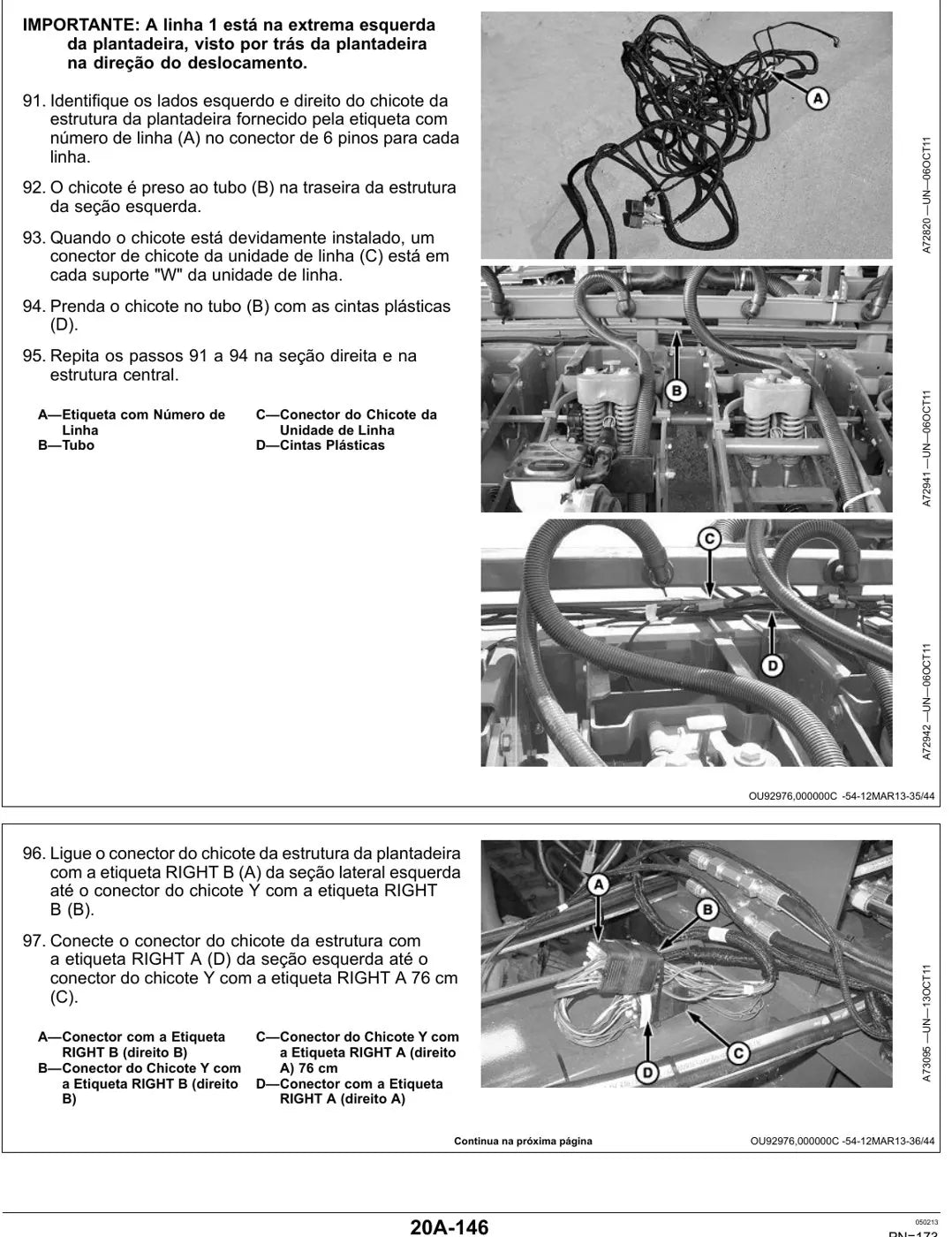 Manual do Operador John Deere DB50 DB74 DB90 — página interna 2