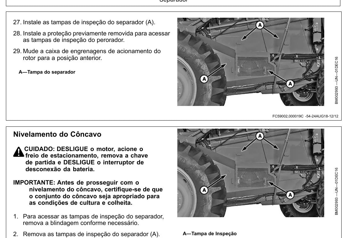 Manual do Operador John Deere S430 e S440 — página interna 4