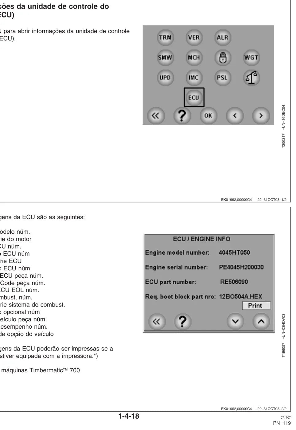 Manual do Operador John Deere TMC 4.13 Forwarder — página interna 4